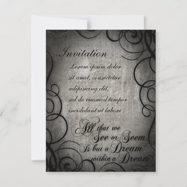 Convites Sonho Dentro De Coordenadas De Sonho (Frente)