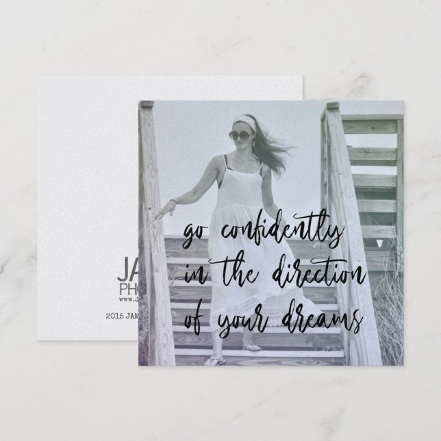 Convites SONHO NA placa DREAMER 5,25 x 5,25 (Frente/Verso)