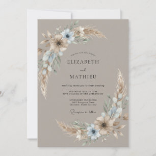Convites Sonho Taupe Casamento Boêmio