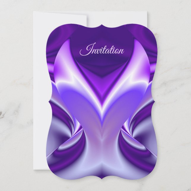 Convites Sonhos de Arco-Íris de Flor Roxo (Frente)