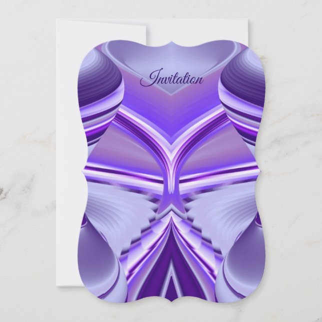 Convites Sonhos de Arco-Íris de Flor Roxo (Frente)