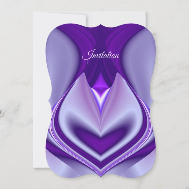 Convites Sonhos de Arco-Íris de Flor Roxo (Frente)