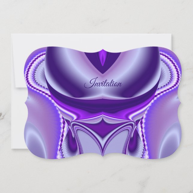 Convites Sonhos de Arco-Íris de Flor Roxo (Frente)