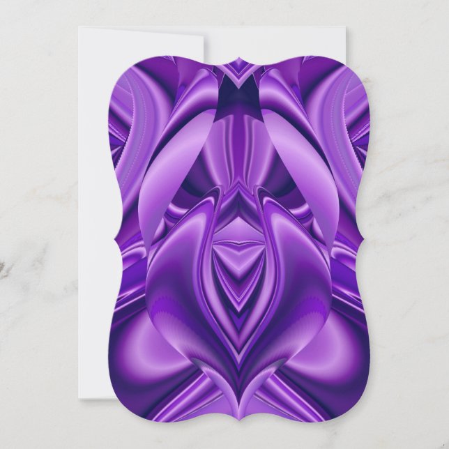 Convites Sonhos de Arco-Íris de Flor Roxo (Frente)