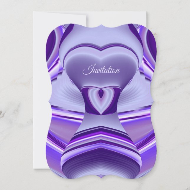 Convites Sonhos de Arco-Íris de Flor Roxo (Frente)