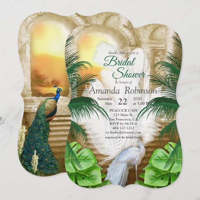 Convites Sonhos do Templo Real do ouro (Frente/Verso)