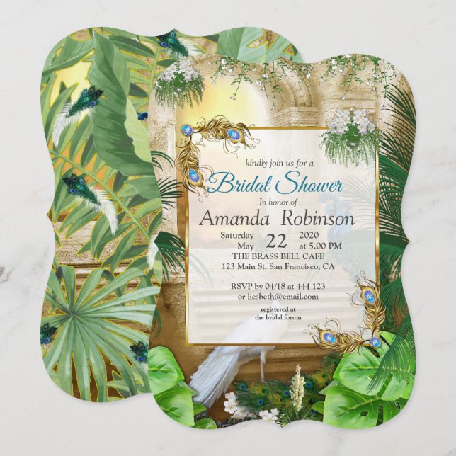 Convites Sonhos do Templo Real do ouro (Frente/Verso)