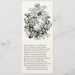 Convites Sonnet Shakespeare # 18