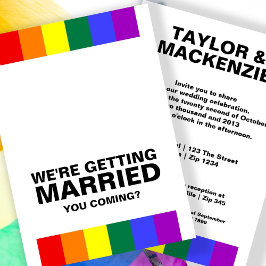 Convites Sons de Casamento Diversão Gay Arco-íris Orgulho