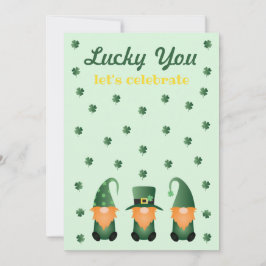 Convites Sorte Que Você Deixa Celebrar Gnomos