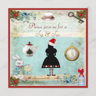 Convites Sorva & veja o chá de fraldas festivo do país da