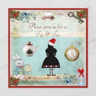 Convites Sorva & veja o chá de fraldas festivo do país das