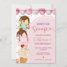 Sorvete Doce Rosa Aqui vai a dica menina aniversár