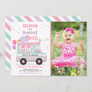 Convites Sorvete Doce Um Passageiro Sorvete De Aniversário