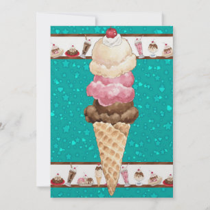 Convites Sorvete irresistível - SRF