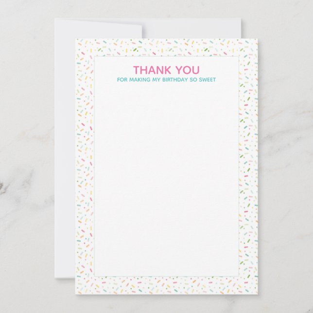 Convites Sorvete Obrigado Nota (Frente)