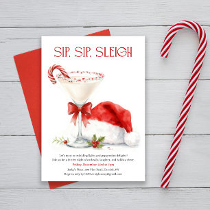 Convites Sorvete, Sorvete, Trenó! Natal em Aquarela de Cana