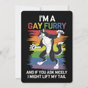 Convites Sou um Gay Fox Rainbow LGBTQ Pride