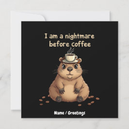 Convites Sou um Pesadelo Antes do Café, Lema dos Amantes