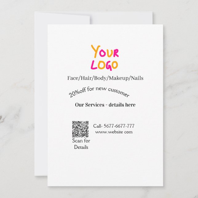 Convites Spa massage salon discount offer services contact  (Frente)