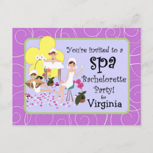 Convites Spa Personalizados para Festas de solteir