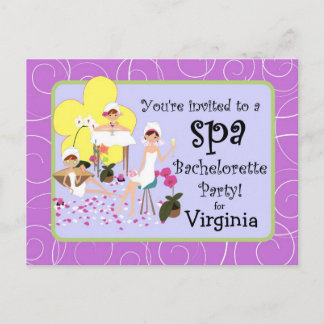 Convites Spa Personalizados para Festas de solteir
