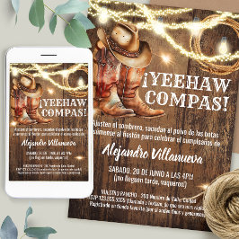 Convites Spanish Mexican Cowboy Cumpleaños Vaquero