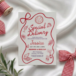 Convites Special Delivery Whimsical Baby Shower Invitation