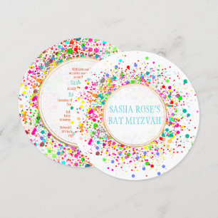 Convites Speck PixDezines Dazzled/Neon/Bat Mitzvah