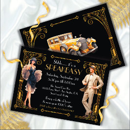 Convites SpeEasy Flapper Excelente Gatsby Art Deco Party