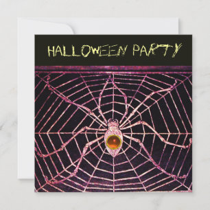 CONVITES SPIDER & WEB ORANGE AGATE BLACK HALLOWEPARTIDO