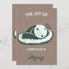 Convites Spiritual Christmas Birth of Jesus Message Art