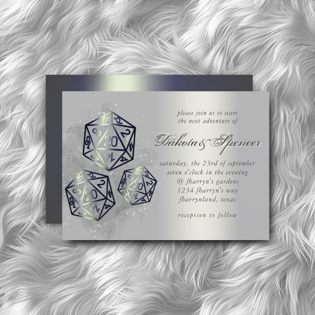 Convites Splash RPG | Retro Sheen Fantasy Tabletop Gamer (Criador carregado)