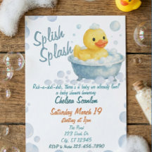 Splish Splash Ducky chá de bebê