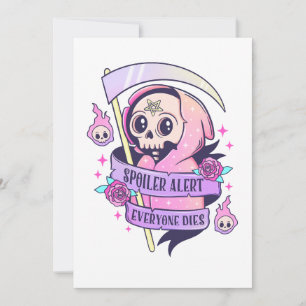 Convites Spoiler Alerta Todo Mundo Morre Rosa Rosa Fresco D