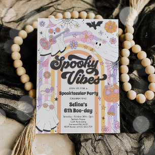 Convites Spookes Vibes Halloween Grafo-Fantasma