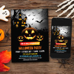 Convites Spooktacular Dark assombrado Festa de Halloween<br><div class="desc">Prepare-se para uma comemoração assustadora e emocionante do Dia das Bruxas com este Convite à Festa de Dia das Bruxas Spooktacular. Este convite incrivelmente bonito apresenta um escuro e misterioso design de casa assombrado, definindo o tom perfeito para uma festa de Halloween cheia de diversão estranha. Os detalhes intrincados e...</div>