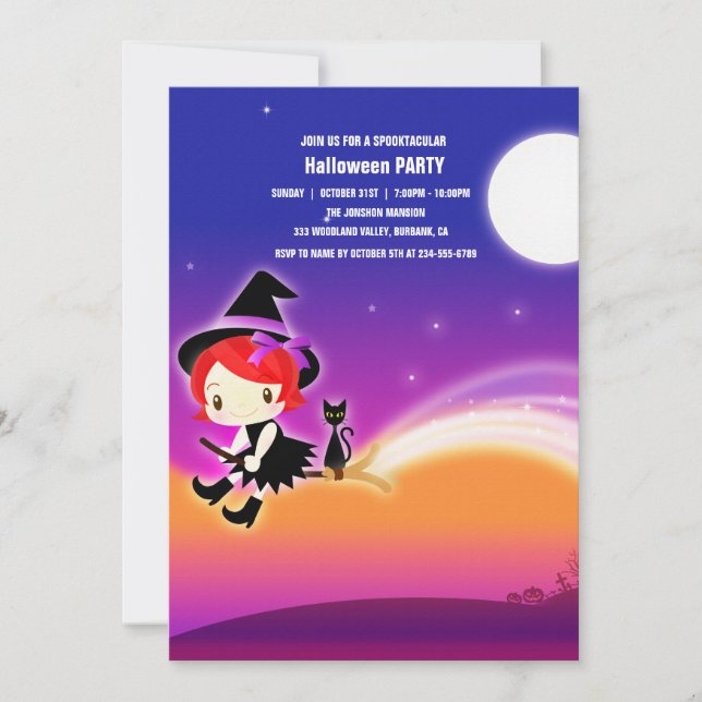 Convites Spooktacular Dark assombrado Festa I de Halloween (Frente)