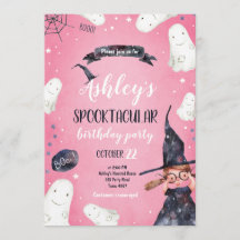 Spooktacular Halloween Bruxas Hat Ghost Birthday