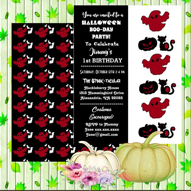 Convites Spooktacular Halloween Jack O Lantern Boo Aniversá (Spooktacular Halloween Jack O Lantern Boo Birthday Invitation)