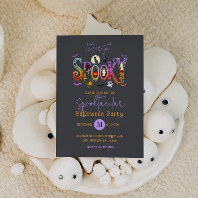 Convites Spooktacular Halloween Party Invitation (Criador carregado)