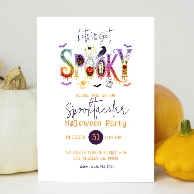 Convites Spooktacular Halloween Party Invitation (Criador carregado)