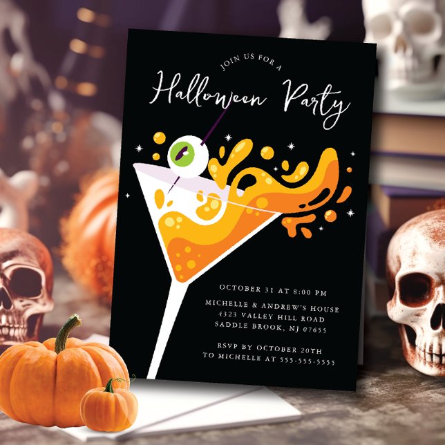 Convites Spooktacular Sip Soiree Halloween (Criador carregado)