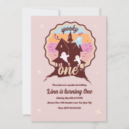 Convites Spooky, 1º aniversário do Dia das Bruxas