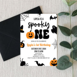 Convites Spooky, 1º primeiro aniversario de Halloween