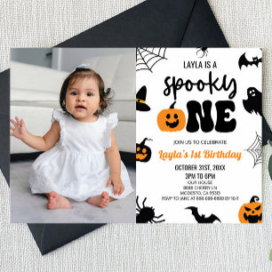 Convites Spooky, 1º primeiro aniversario de Halloween