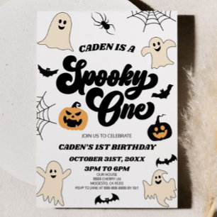 Convites Spooky, 1º primeiro aniversario de Halloween
