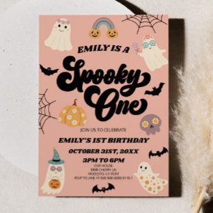Convites Spooky, 1º primeiro aniversario de Halloween