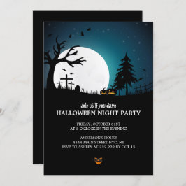 Convites Spooky Graveyard Halloween