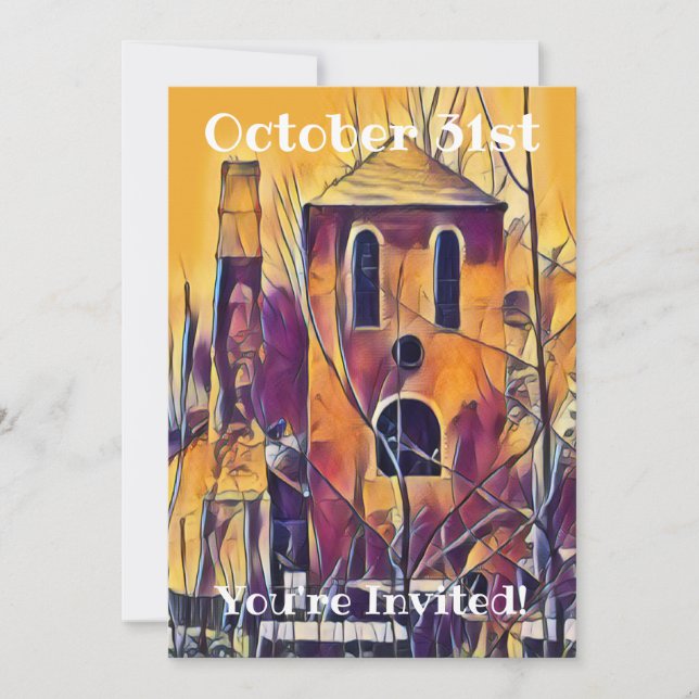 CONVITES SPOOKY HALLOWEEN DIVERTIDO (Frente)